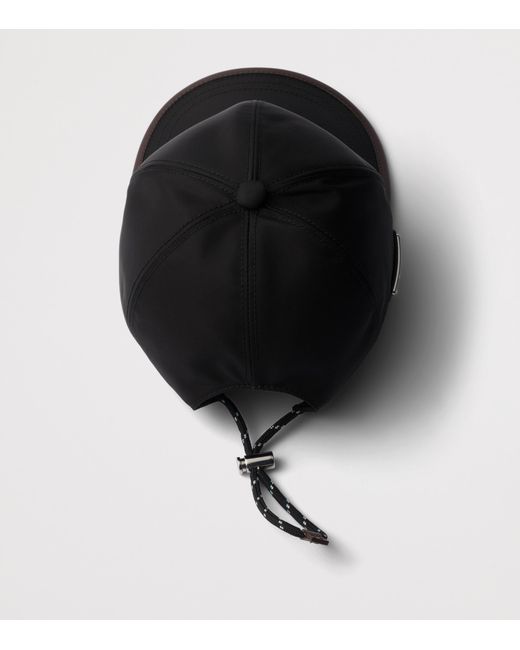 Prada Black Re-Nylon Speedrock Baseball Cap for men