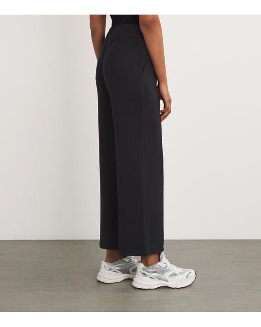 Varley Black Freesoft Wide-Leg Sweatpants