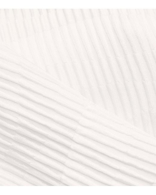 Eskandar White Silk A-Line Shell Tank Top