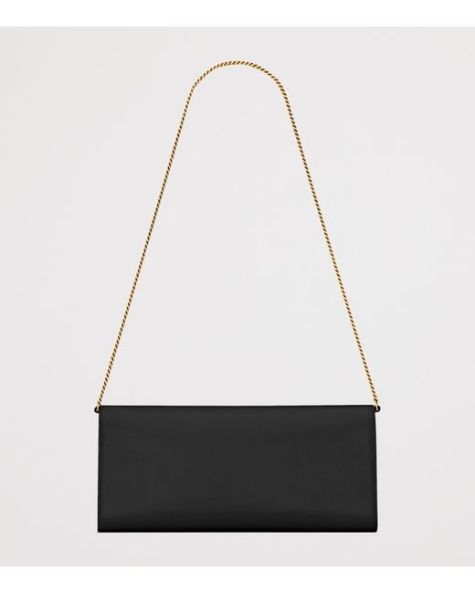 Saint Laurent Black Kate Chain Wallet