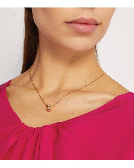 Pomellato Metallic And Diamond Iconica Pendant Necklace