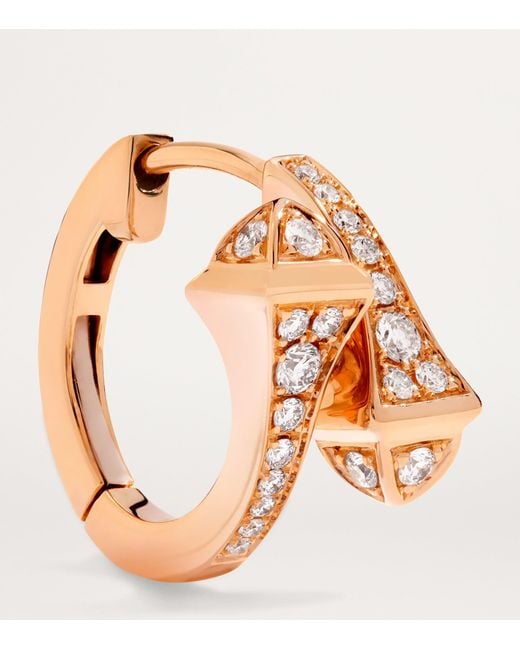 Marli New York Pink And Diamond Cleo Huggie Earrings