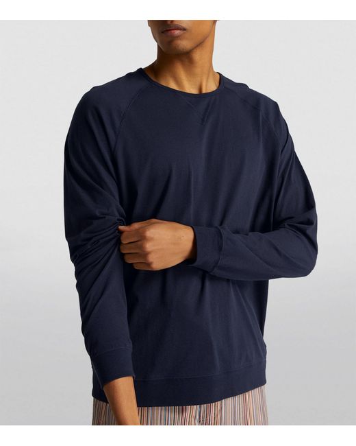 Paul Smith Blue Long-sleeve Lounge T-shirt for men