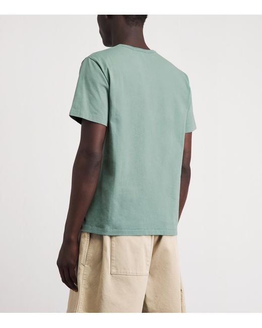 J.W. Anderson Green Cotton Ribbon Anchor T-Shirt for men