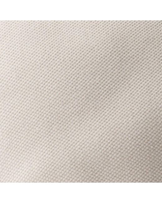 Prada Gray Cotton Piqué Logo Baseball Cap for men