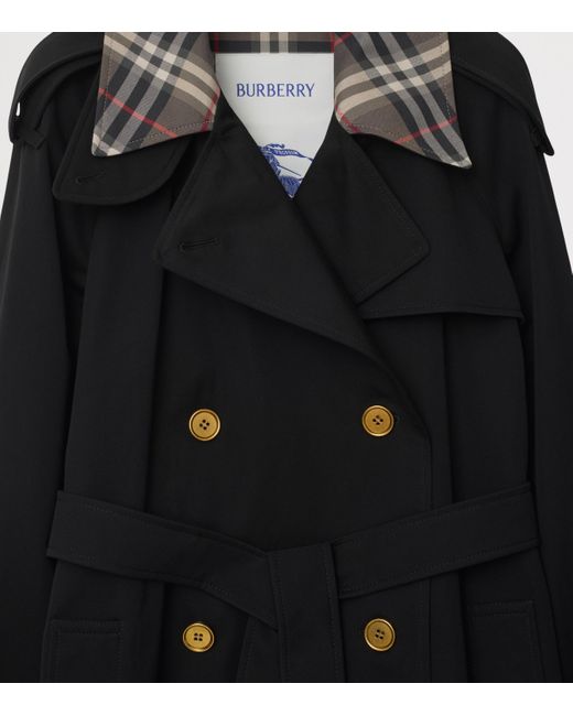 Burberry Black Long Castleford Trench Coat