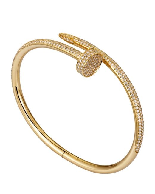 Cartier Juste un Clou Diamond Yellow Gold Nail Bangle Bracelet at 1stDibs | cartier  nail bracelet weight, cartier juste un clou bracelet weight, juste un clou  weight