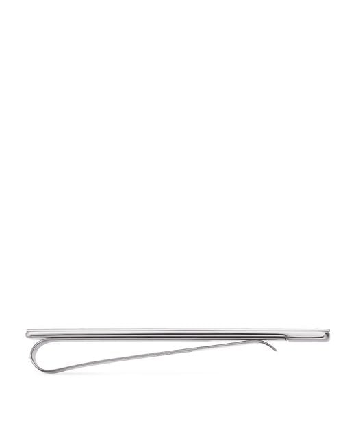 Cartier White Stainless Steel Santos De Tie Clip for men