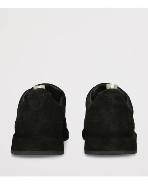 Officine Creative Black Suede Race Sneakers for men