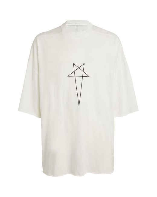 Rick Owens White Organic Cotton Tommy T-shirt for men