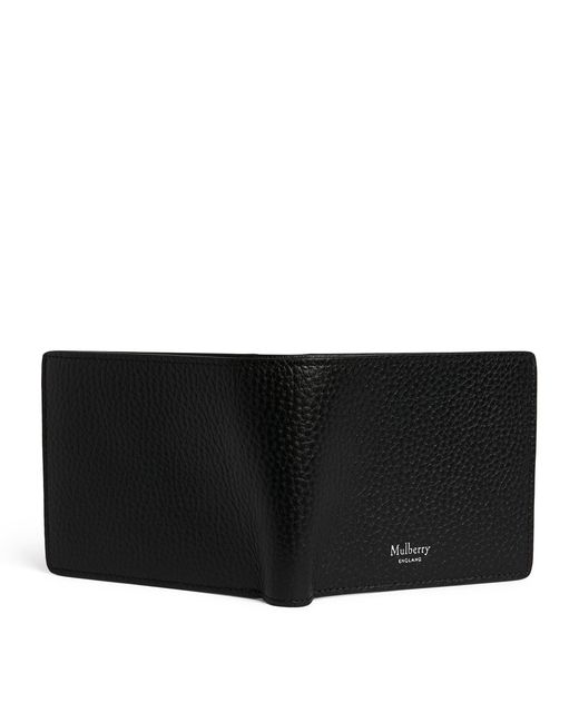 Mulberry Black Leather Bifold Wallet for men
