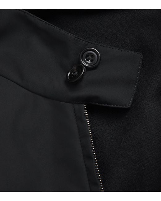 Ralph Lauren Black Silk Saunders Bomber Jacket for men