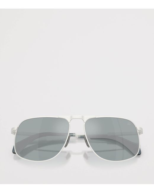 Moncler Gray Vitessa Pilot Sunglasses