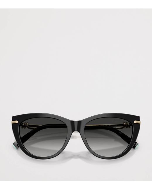 Tiffany & Co Black Acetate Cat Eye Tf4253 Sunglasses