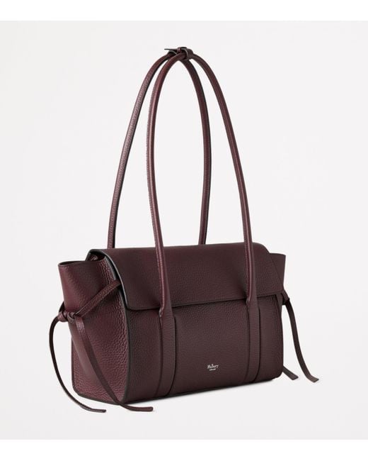 Mulberry Purple Small Leather Soft Bayswater Shoulder Bag