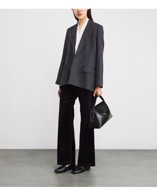Eleventy Black Linen Blazer