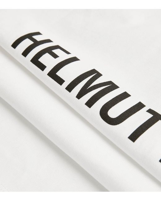 Helmut Lang White Sleeveless Back Logo T-shirt for men