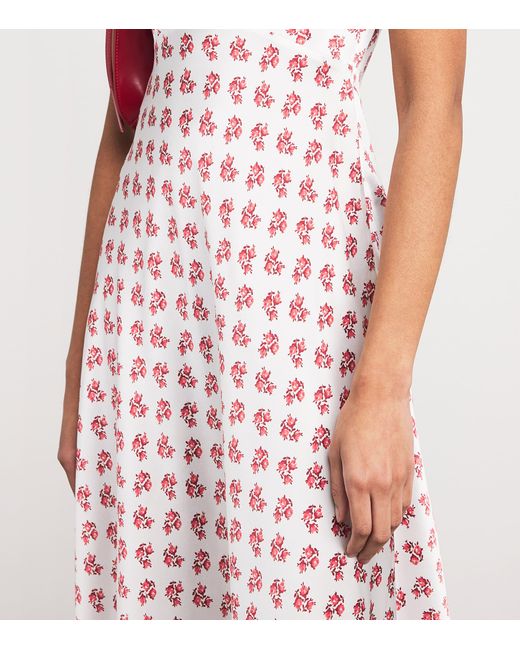 Maje Pink Silk Floral Maxi Dress