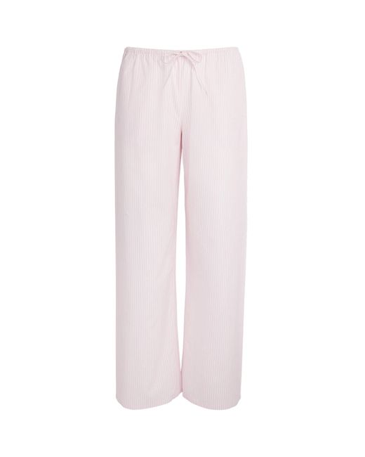 Suzie Kondi Pink Cotton Stripe Pan Trousers