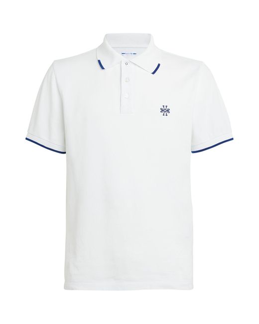 Jacob Cohen White Cotton Piqué Logo Polo Shirt for men