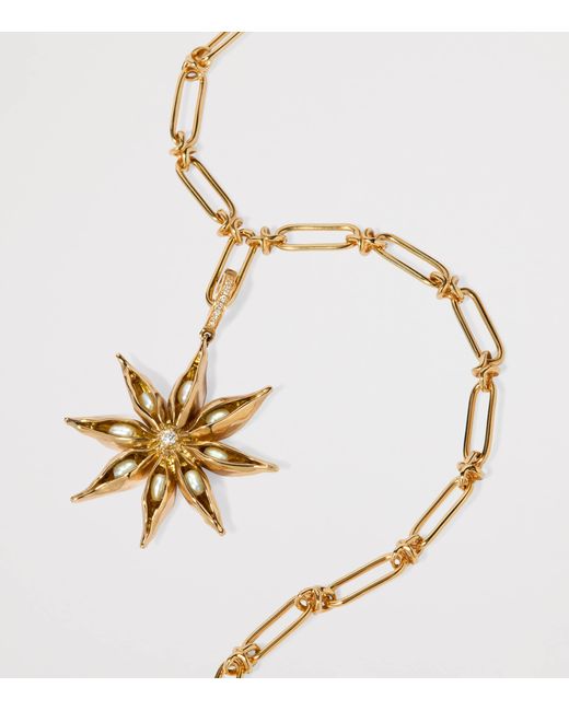 Annoushka Metallic And Diamond Mythology Star Anise Charm Pendant