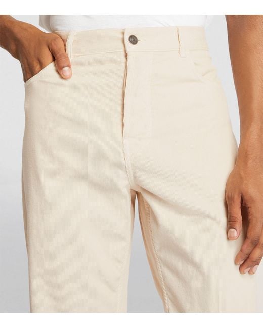 The Row Natural Corduroy Ross Trousers for men