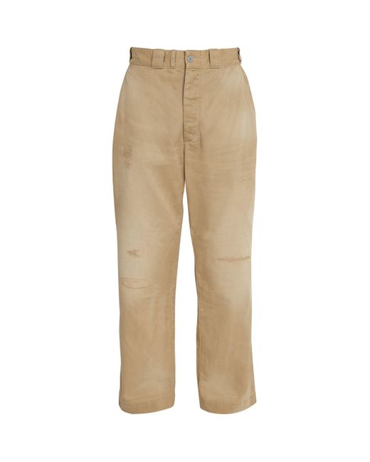 Polo Ralph Lauren Big-Fit Chino Trousers in Natural for Men Polo Ralph Lauren Big-Fit Chino Trousers in Natural for Men