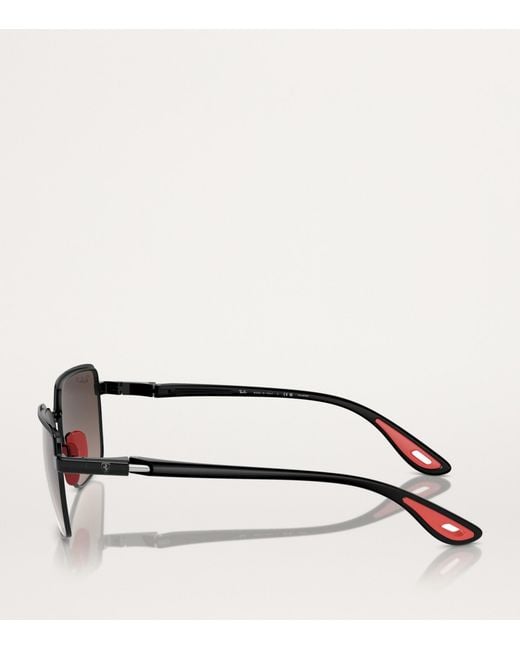 Ray-Ban Gray X Scuderia Ferrari Rb3743M Collection Sunglasses