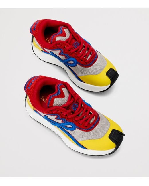 Loewe Blue Leather Pogo Sneakers for men