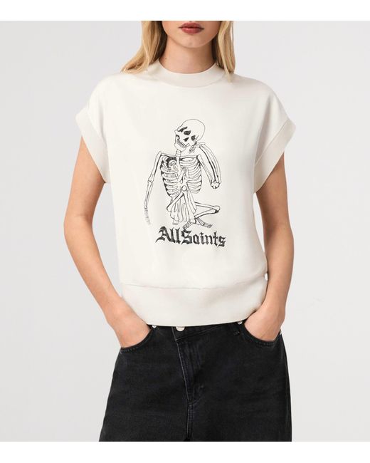 AllSaints White Printed Terra T-Shirt