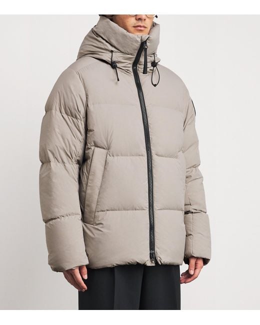 Canada Goose Brown Down Enduraluxe Packable Crofton Puffer Jacket for men