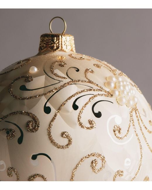 Harrods Natural Faux Pearl Cluster Bauble
