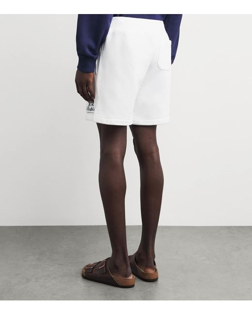 Polo Ralph Lauren White Cotton-Blend Beach Club Shorts for men