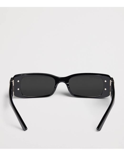 Balenciaga Black Dynasty Rectangle Sunglasses
