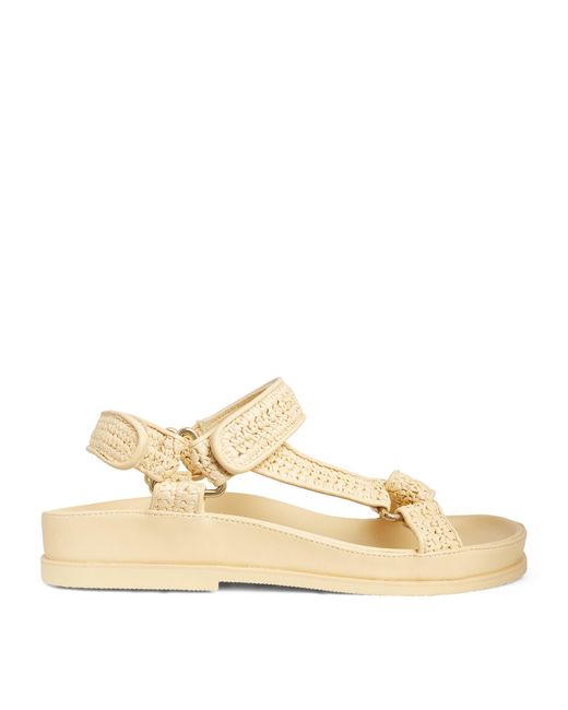 Sandro Natural Raffia Sandals