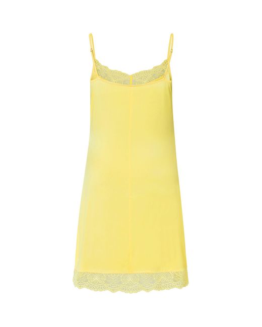 Hanro Yellow Josephine Lace-trim Nightdress