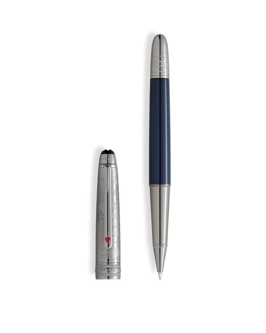 Montblanc White Meisterstück Around The World Doué Classique Rollerball Pen