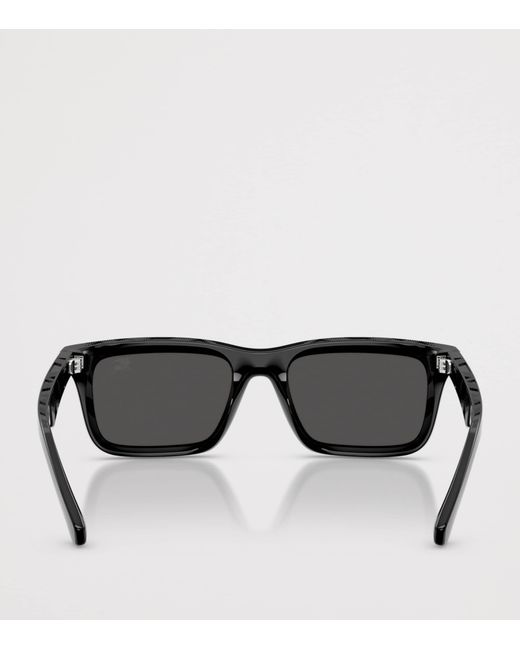 Burberry Black Injected Be4475U Rectangular Sunglasses for men