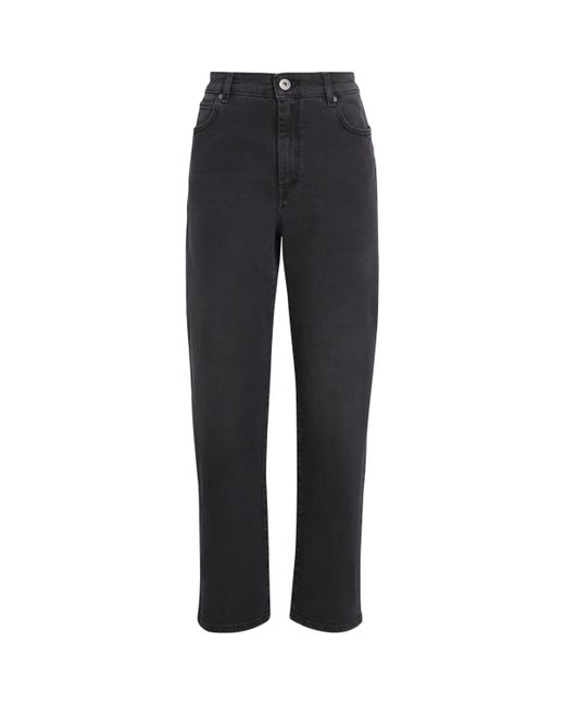 Weekend by Maxmara Black High-Rise Straight Jeans