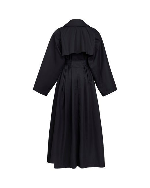 Alaïa Black Cotton Trench Coat