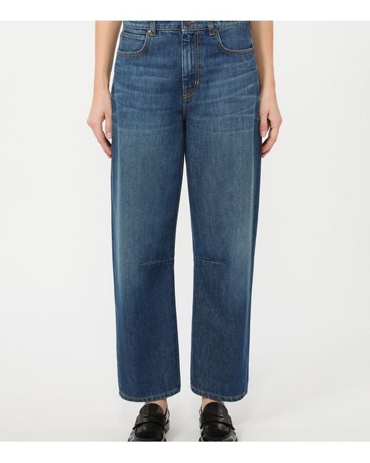 Weekend by Maxmara Blue Barrel Jeans