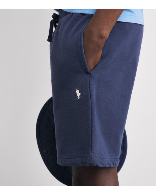 Polo Ralph Lauren Blue Cotton Polo Pony Logo Shorts for men