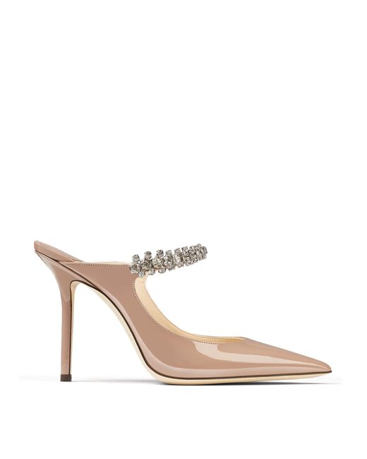 Jimmy Choo Natural Bing 100 Leather Mules