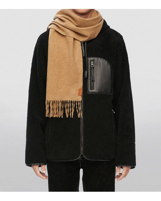Loewe White Cashmere Scarf