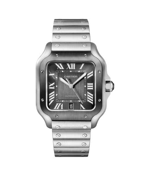 Cartier Gray Steel Adlc Santos De Watch for men