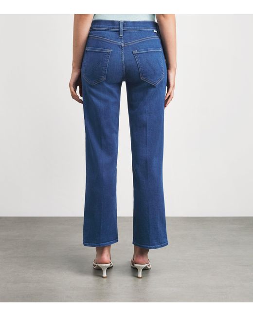 Mother Blue The Rambler Zip Ankle Jeans
