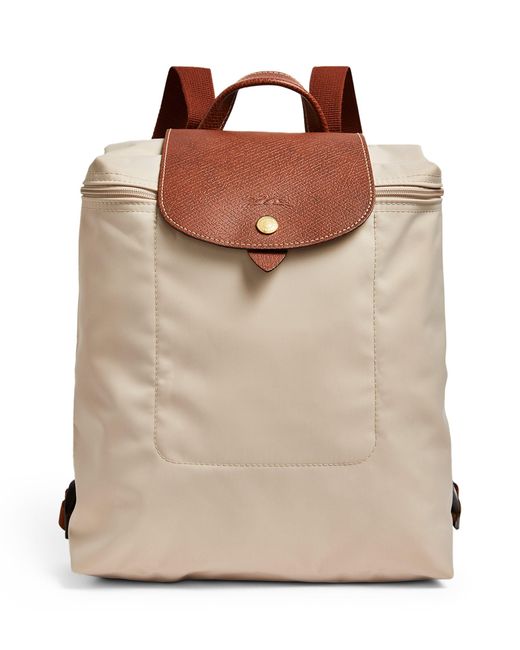 Longchamp Brown Small Le Pliage Backpack