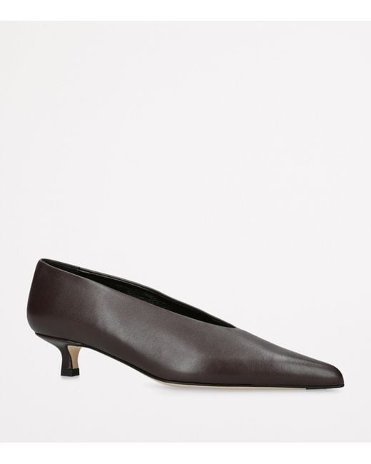 Aeyde Brown Leather Clara Pumps 20
