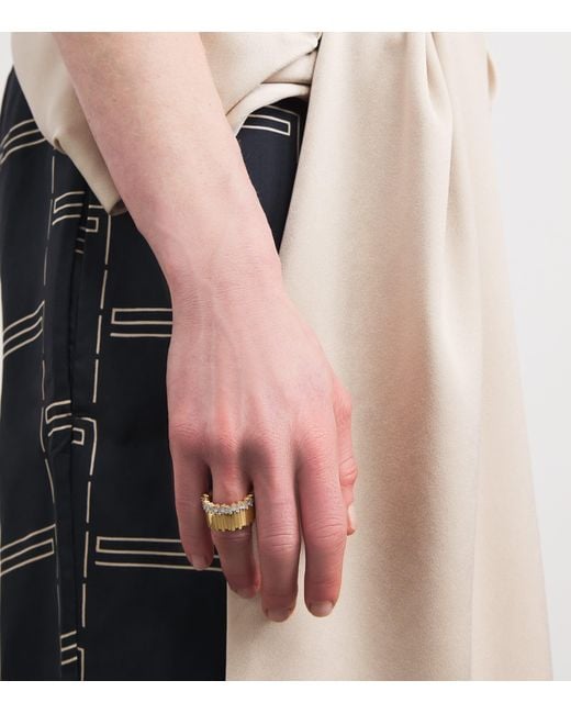 Suzanne Kalan Natural And Diamond Milli Stacker Eternity Ring