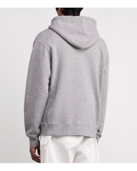 J.W. Anderson Gray Cotton Zip-Up Hoodie for men